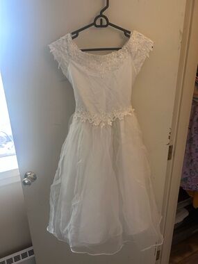 Ivory Lace Bodice Tulle Dress